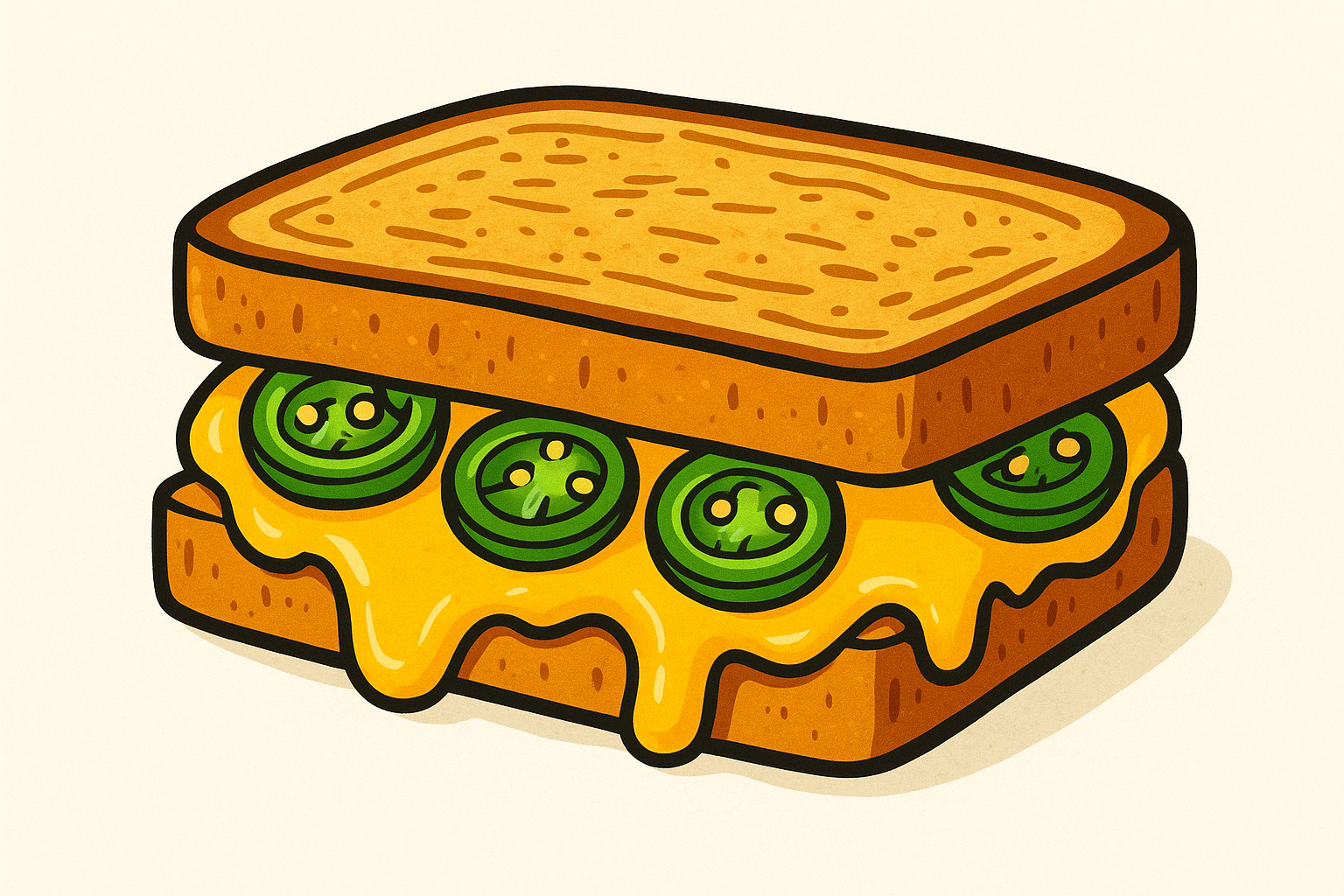 Pickled Jalapeño Grilled Cheese Special