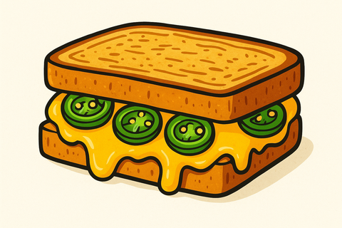 Pickled Jalapeño Grilled Cheese Special